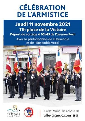 CELEBRATION DE L'ARMISTICE - GIGNAC