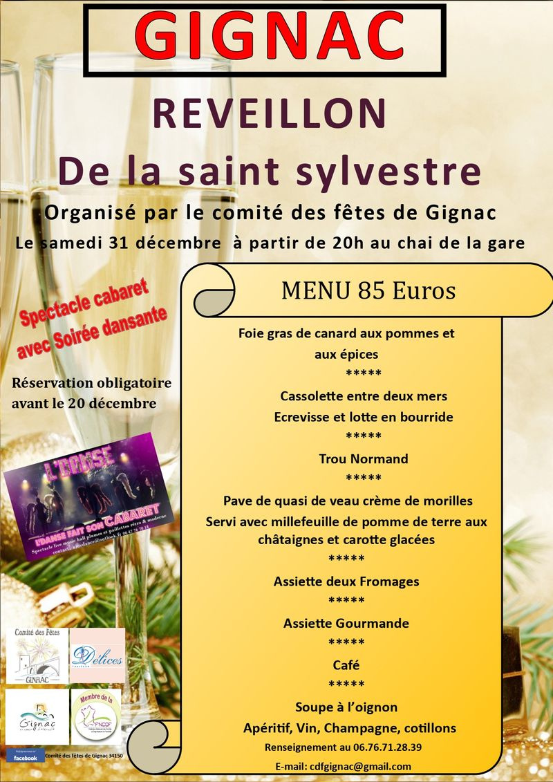 New Year's Eve of the 31st in GIGNAC